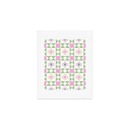 Pastel Star Quilt Pattern Art Print Gallery Image 1