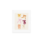 Pastel Watercolor Bow Ties Art Print Gallery Image 1