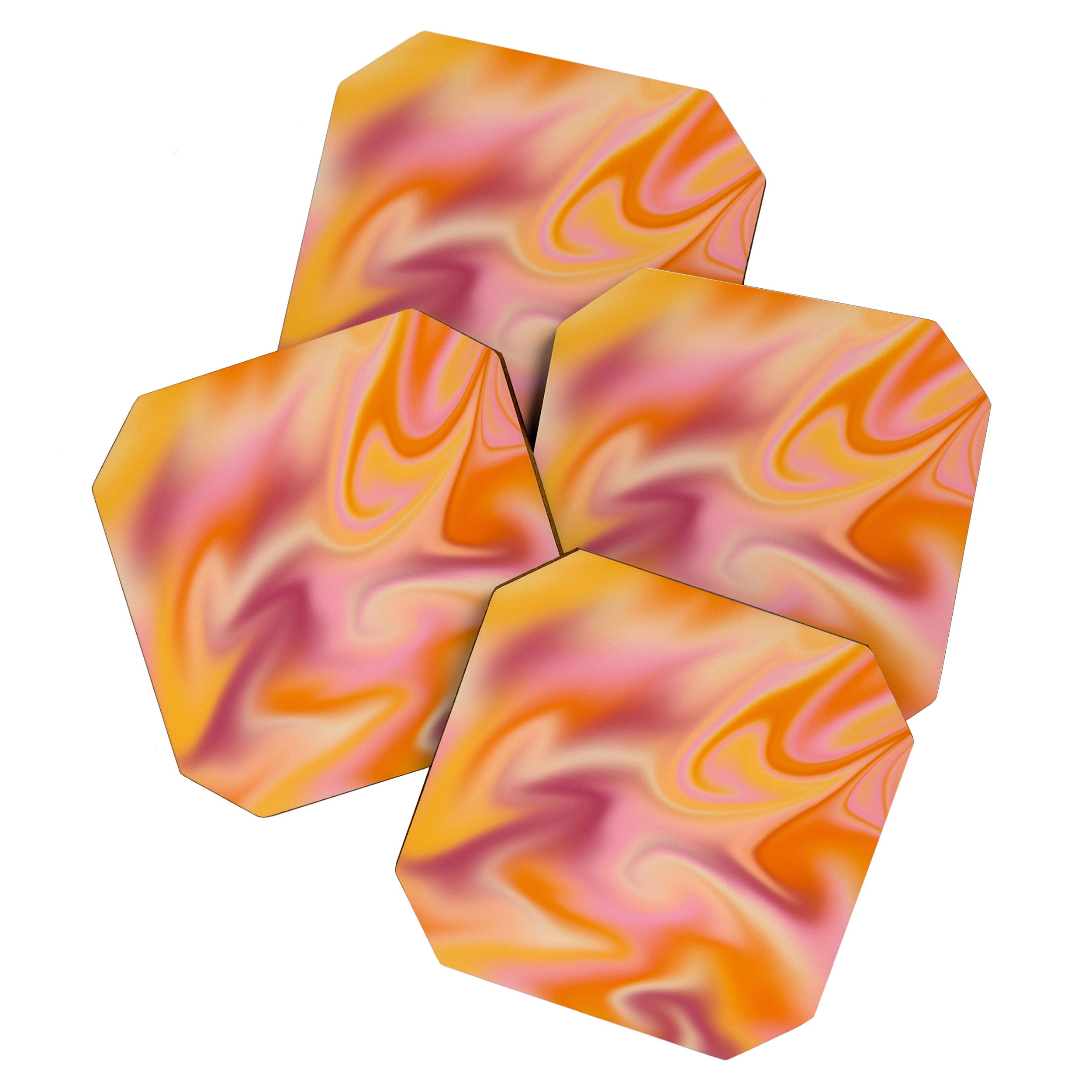 Peach fuzz gradient blend Coaster Gallery Image 1