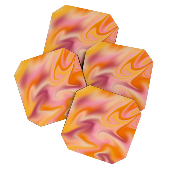Peach fuzz gradient blend Coaster Gallery Image 1