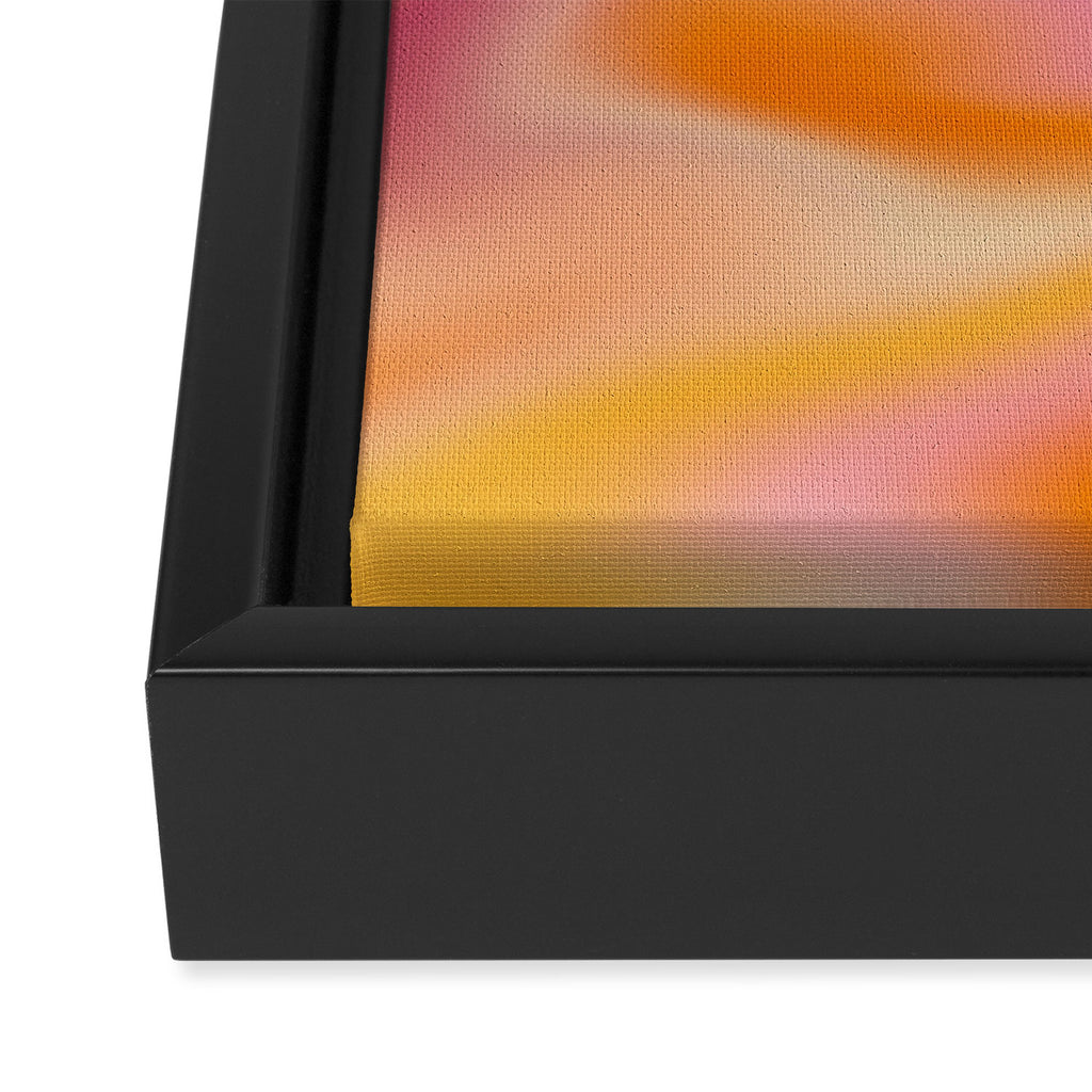Peach fuzz gradient blend Framed Canvas Print Gallery Image 3