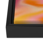 Peach fuzz gradient blend Framed Canvas Print Gallery Image 3