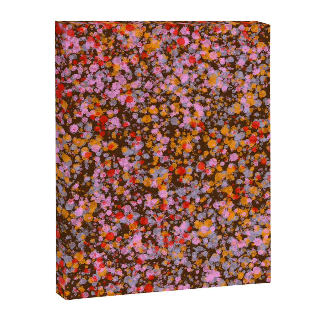 Peachy splashed pattern  Canvas Print Gallery Image 8
