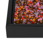 Peachy splashed pattern  Framed Canvas Print Gallery Image 3