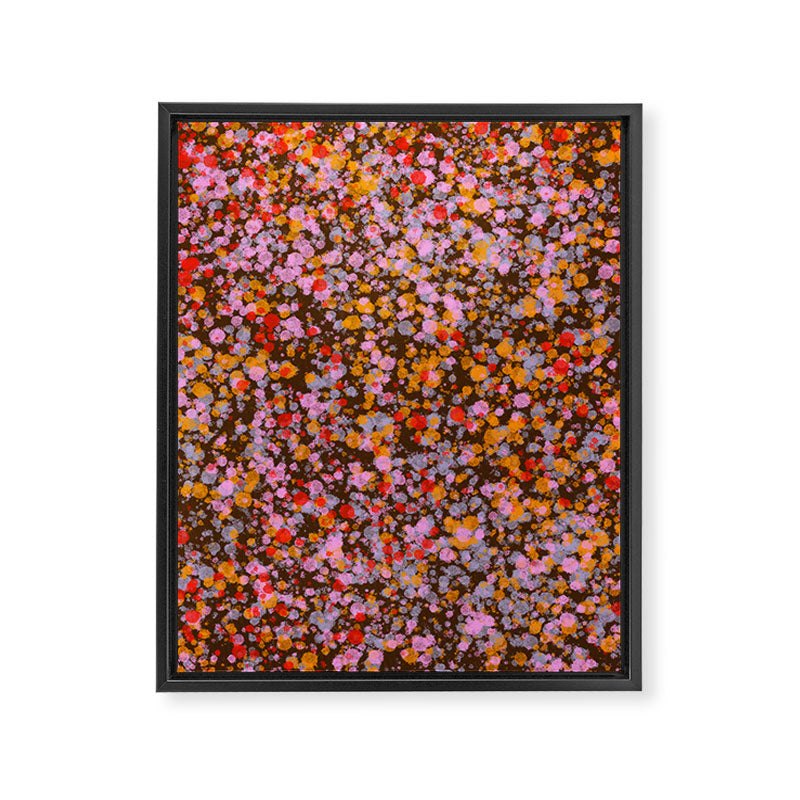 Peachy splashed pattern  Framed Canvas Print Gallery Image 8