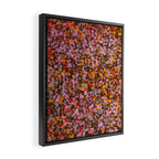 Peachy splashed pattern  Framed Canvas Print Gallery Image 2