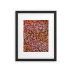 Peachy splashed pattern  Framed Art Print Gallery Image 6