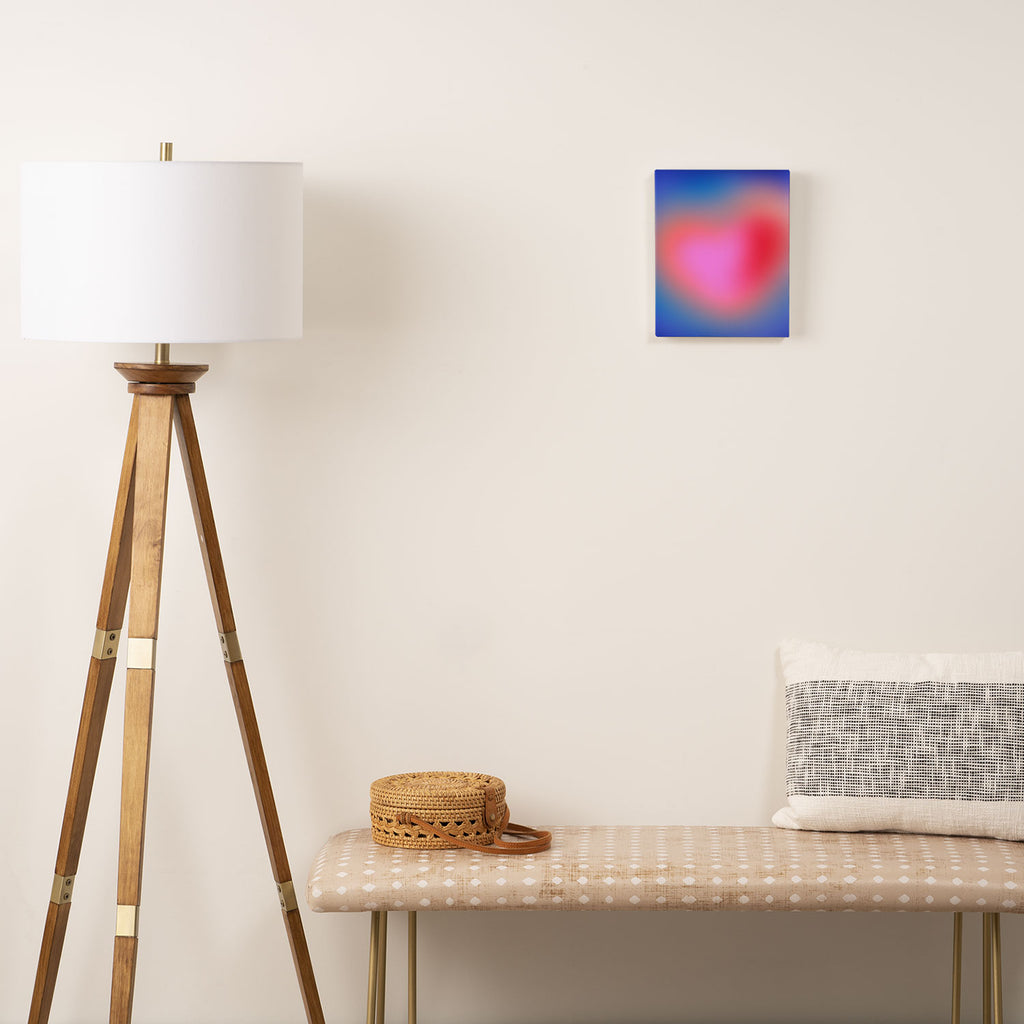 Pink aura heart Canvas Print Gallery Image 2