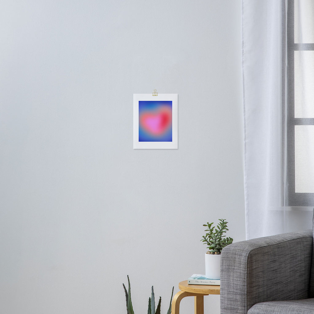 Pink aura heart Art Print Gallery Image 3