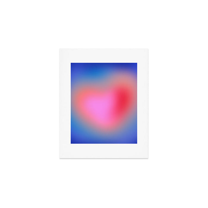 Pink aura heart Art Print Gallery Image 1