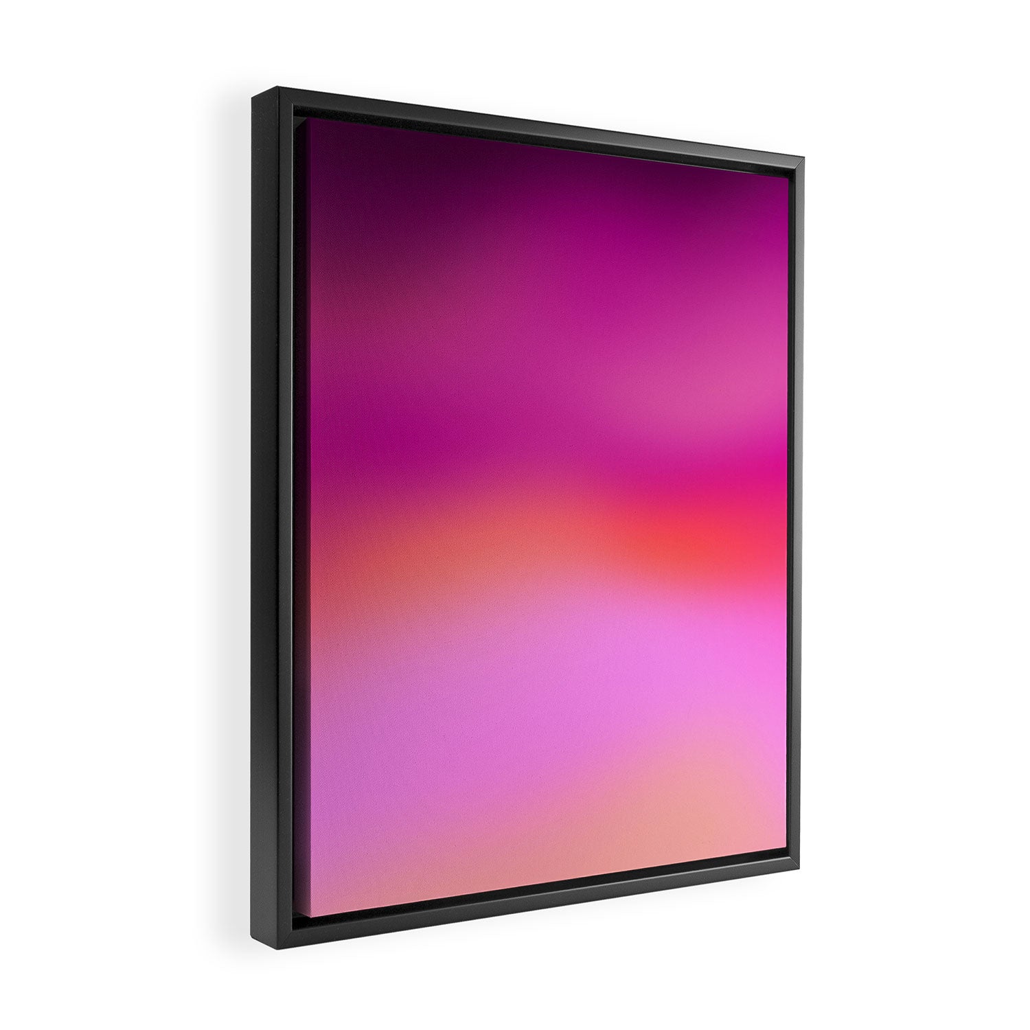 Pink magenta ombre Framed Canvas Print Gallery Image 2