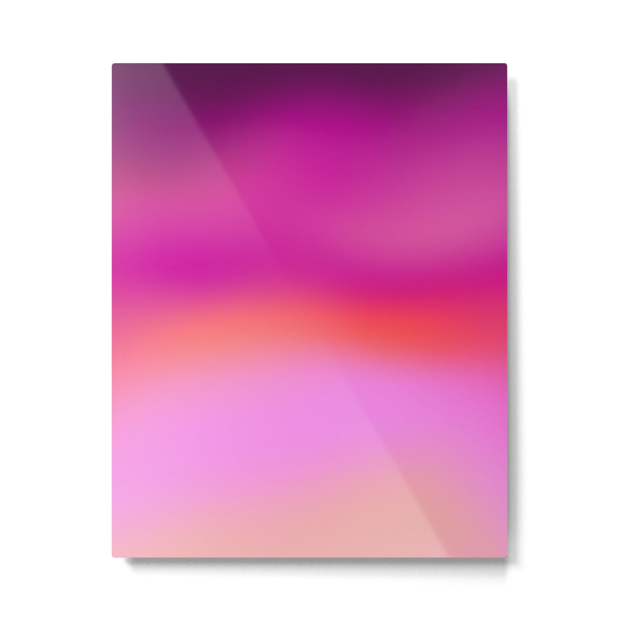 Pink magenta ombre Metal Print Gallery Image 6