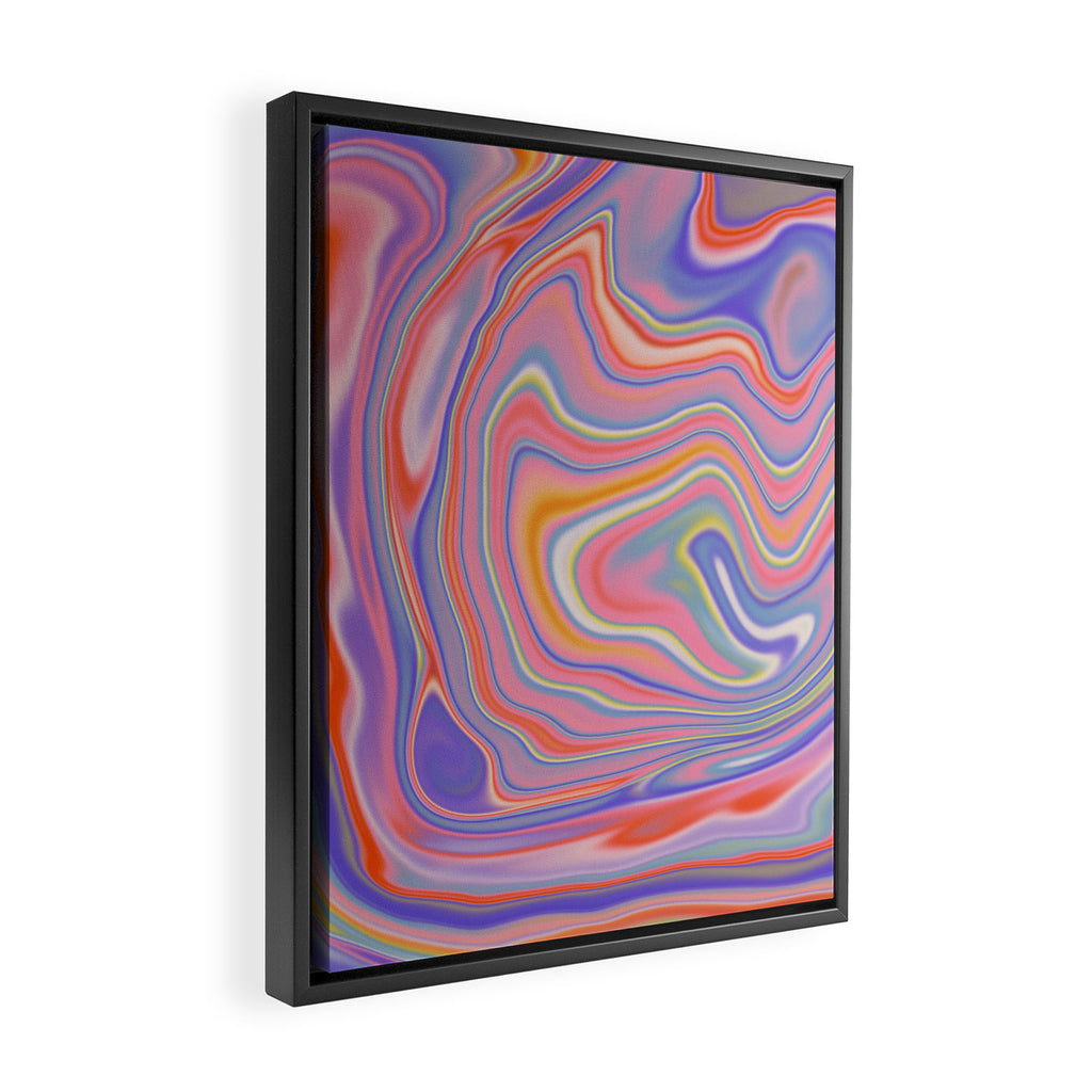 Playful marble Framed Canvas Print Gallery Image 2