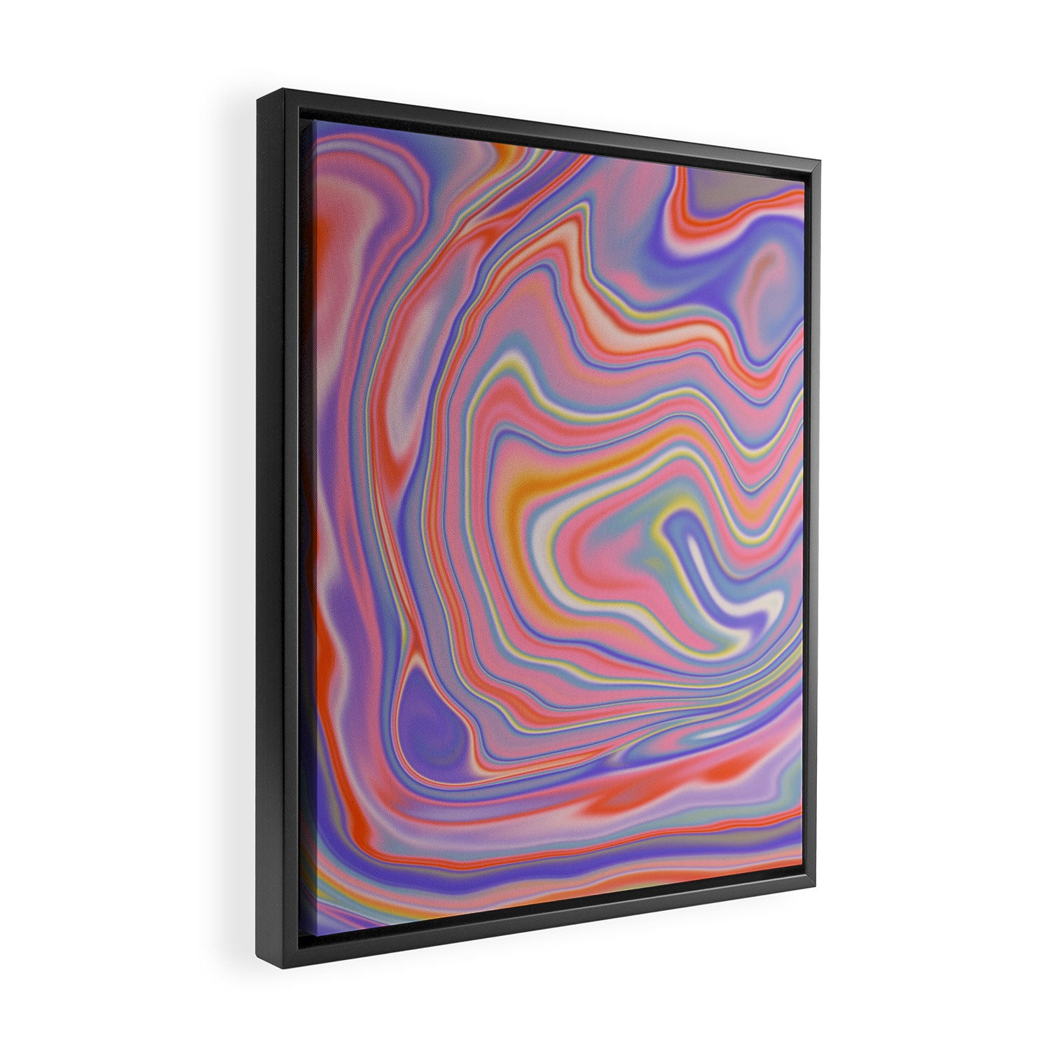 Playful marble Framed Canvas Print Gallery Image 2