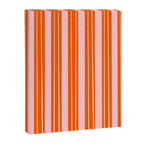 Playful Orange and Pink Stripe Canvas Print Gallery Image 8