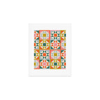 Playful patchwork pattern Art Print Gallery Image 1