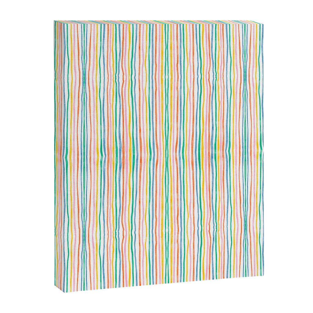 Playful rainbow stripes Canvas Print Gallery Image 8