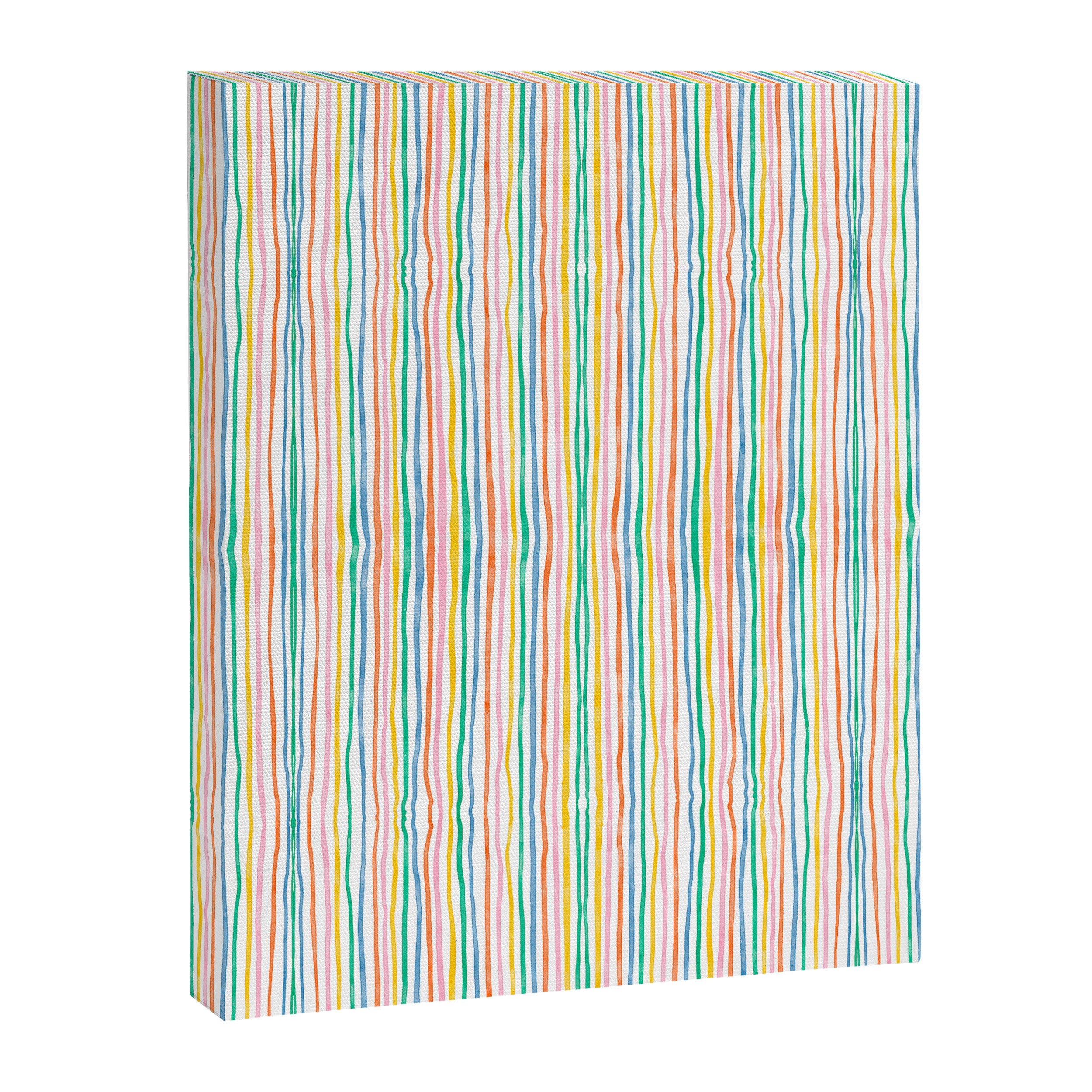 Playful rainbow stripes Canvas Print Gallery Image 8