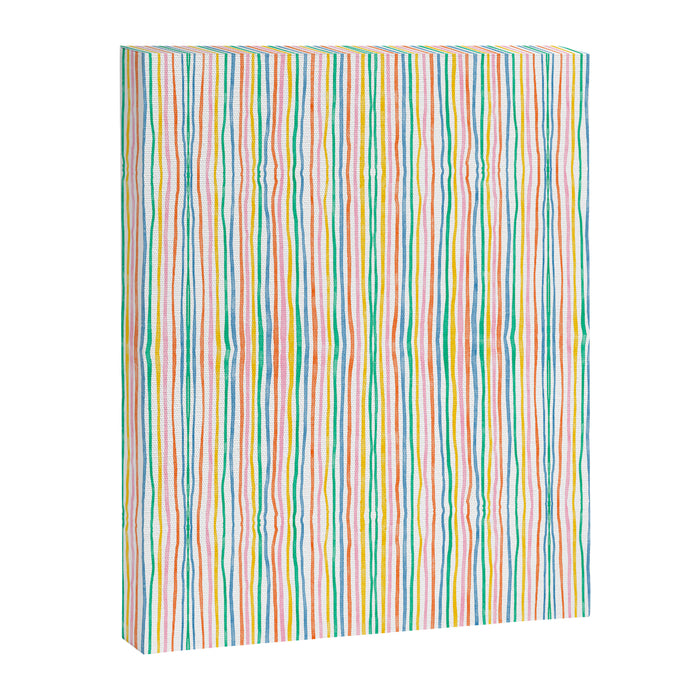 Playful rainbow stripes Canvas Print Gallery Image 1