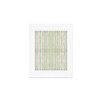 Playful rainbow stripes Art Print Gallery Image 1