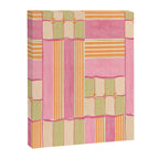 Playful Retro Geometric Pattern in Pink, Orange, and Green Canvas Print Gallery Image 8