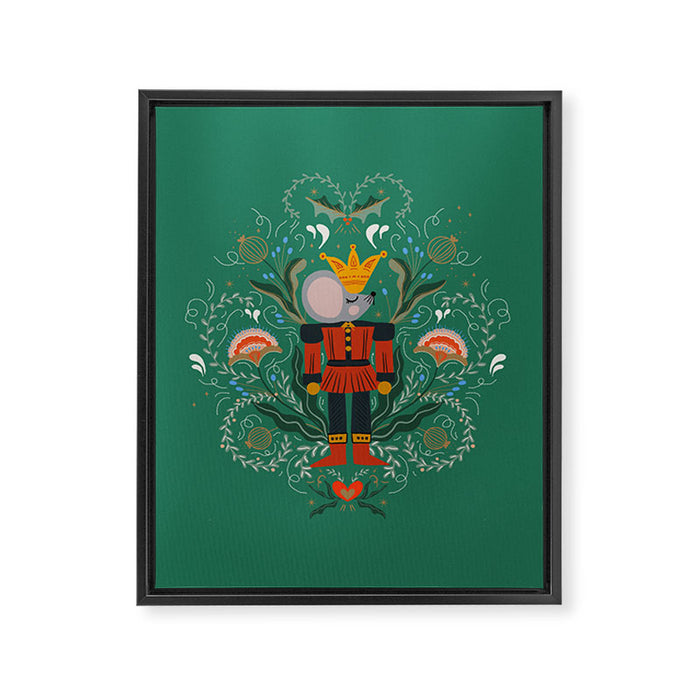 Regal Dreams: The Enchanted Nutcracker  Framed Canvas Print Gallery Image 1