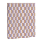 Retro vintage check: digital lavender and beige  Canvas Print Gallery Image 8