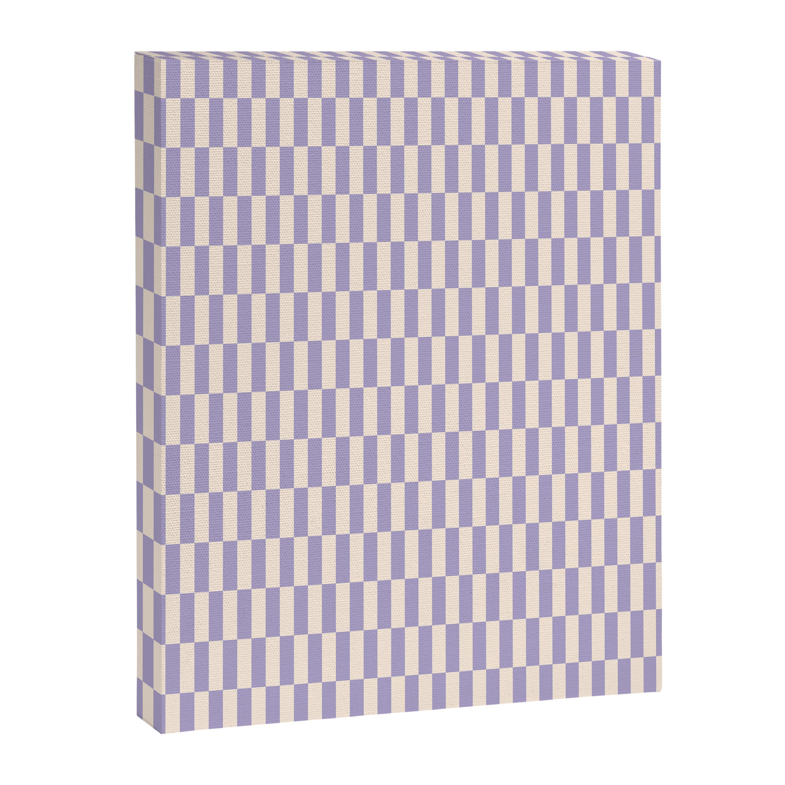 Retro vintage check: lavender and ice cream colours Canvas Print Gallery Image 8