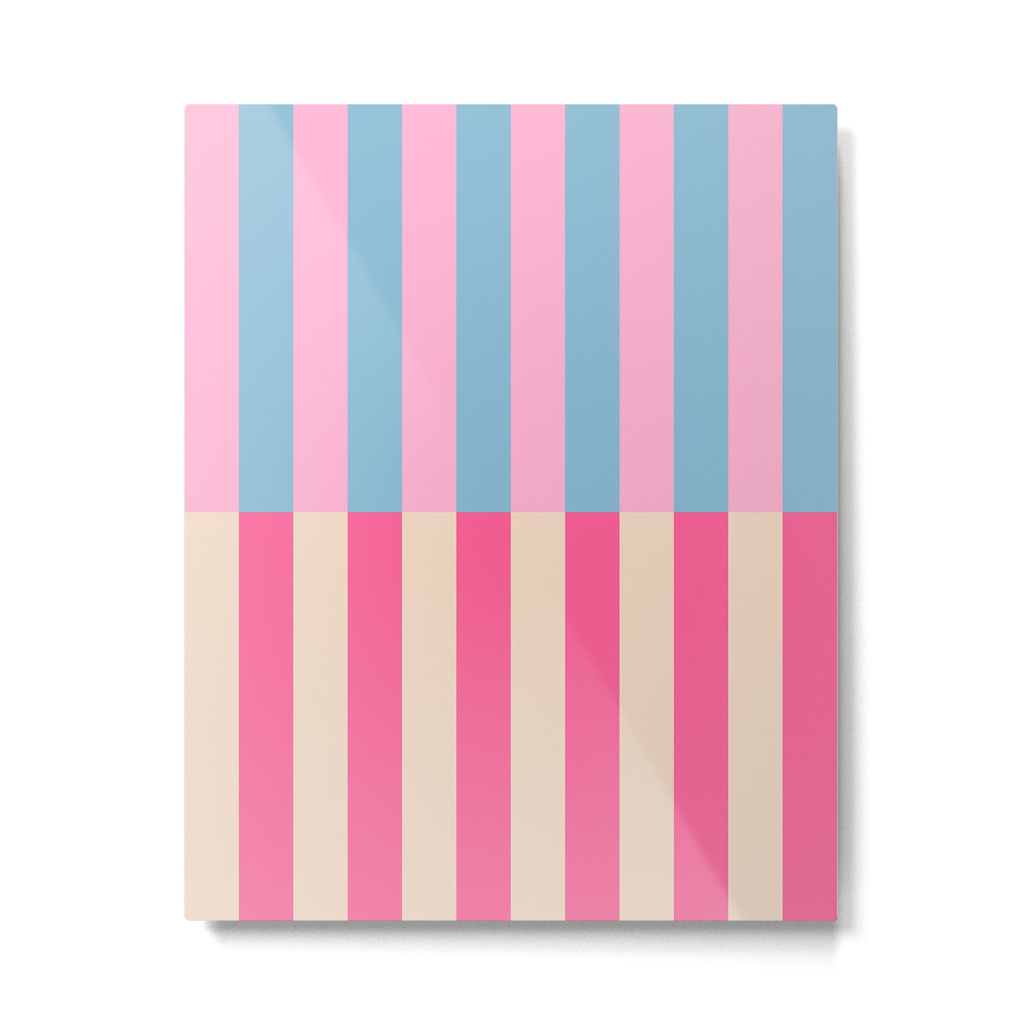 Soft pastel color block Metal Print Gallery Image 6
