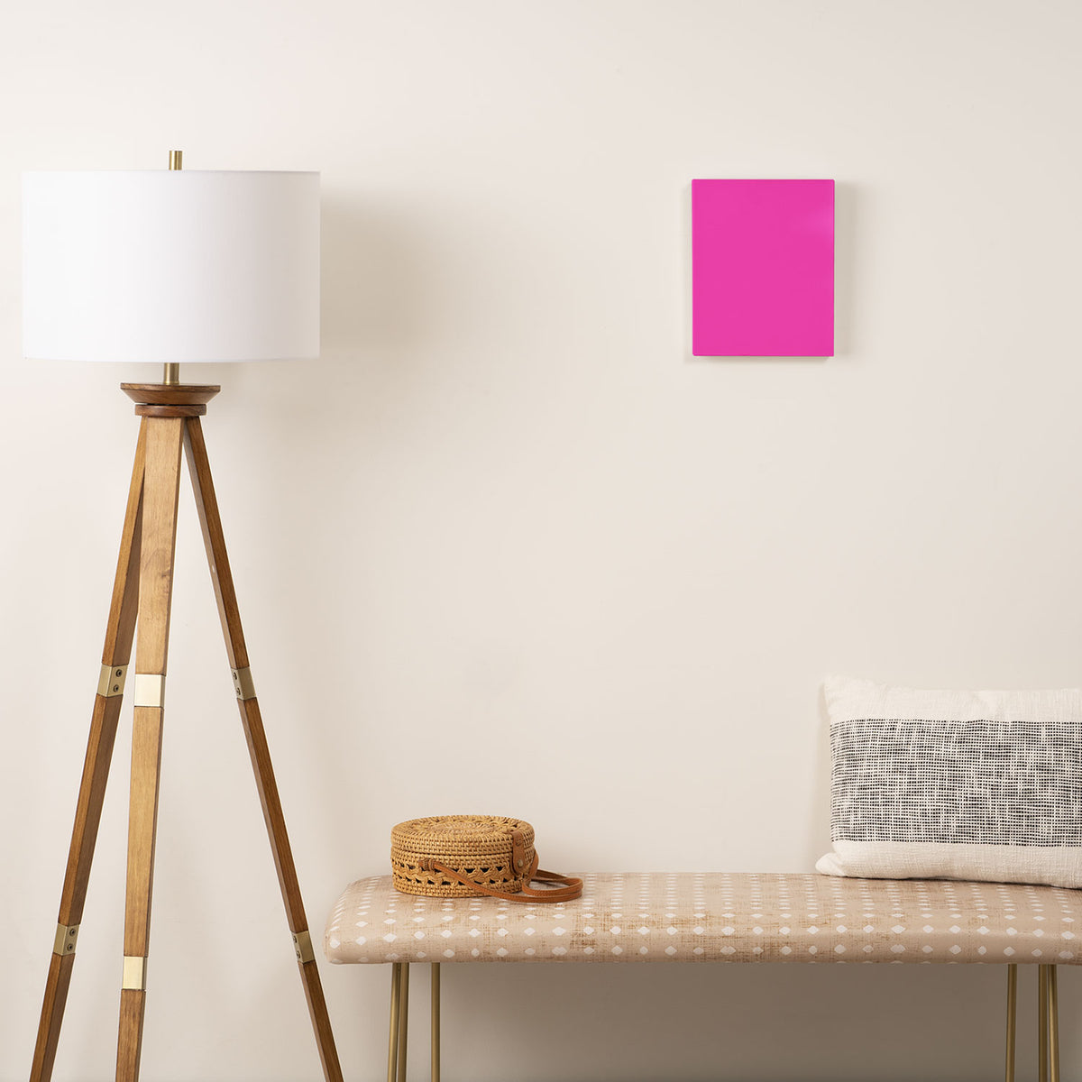Solid magenta colour  Canvas Print Gallery Image 2