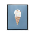 Sprinkle Ice Cream Pattern Framed Canvas Print Gallery Image 8