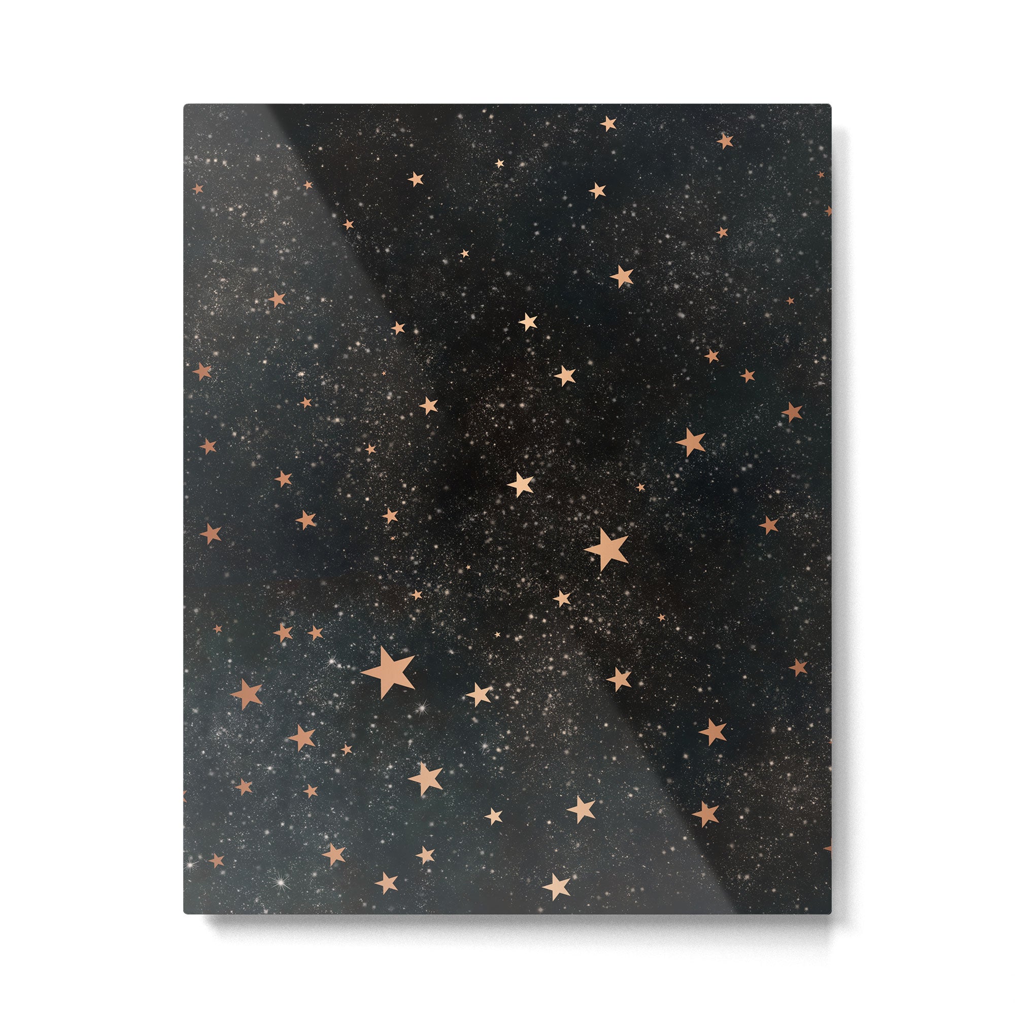Starry winter night  Metal Print Gallery Image 6