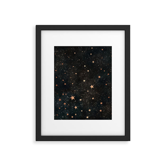 Starry winter night  Framed Art Print Gallery Image 1