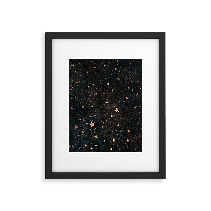 Starry winter night  Framed Art Print Gallery Image 6