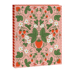 Strawberry Picnic Pattern with Gingham Border Canvas Print Gallery Image 6