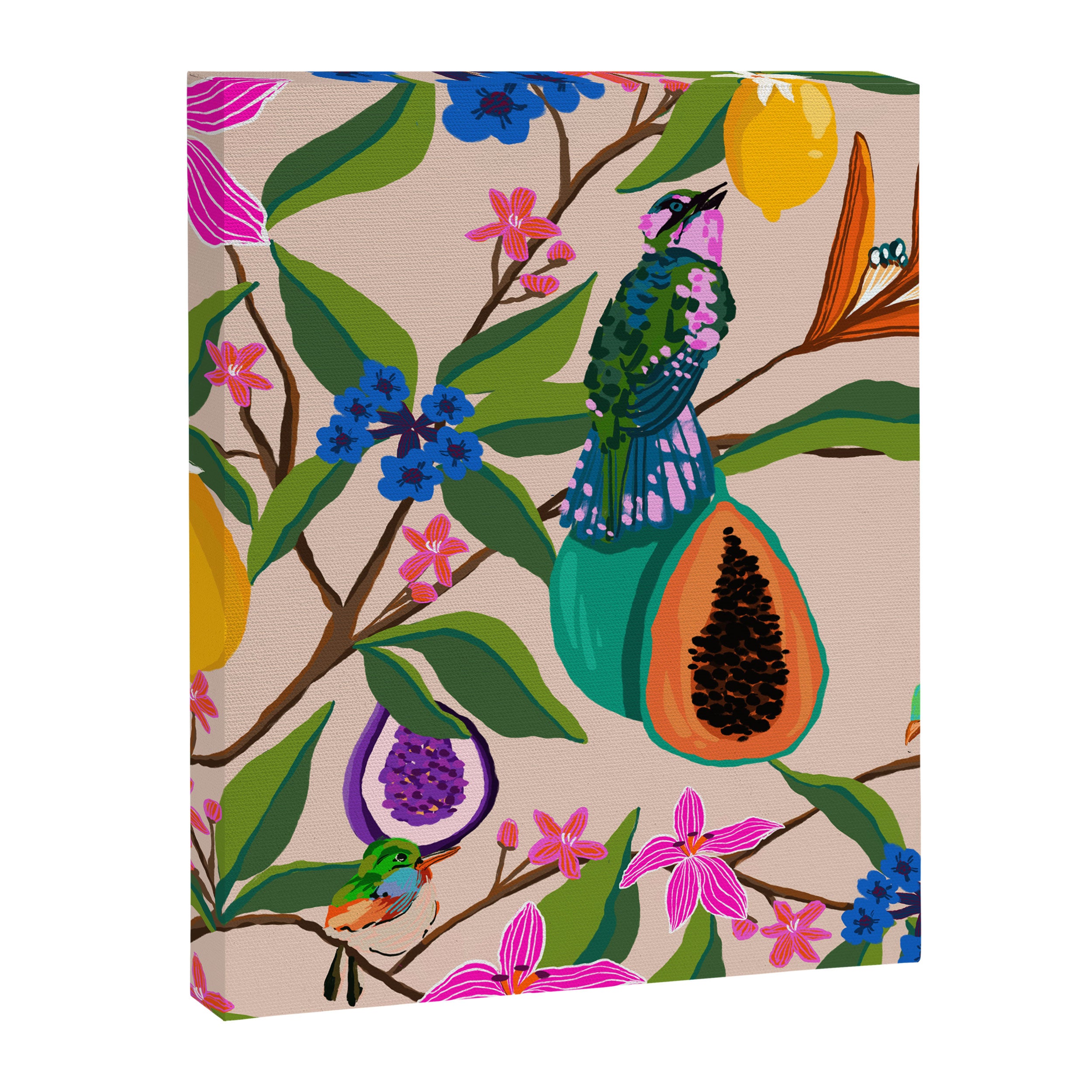 Summer vibes in tropical jungle Canvas Print Gallery Image 8