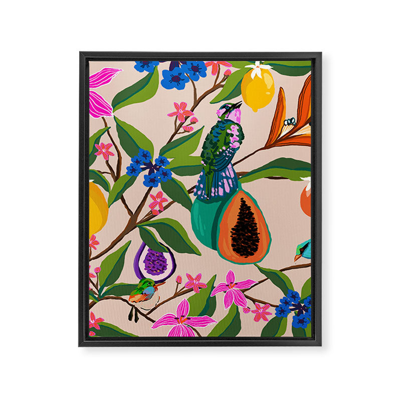 Summer vibes in tropical jungle Framed Canvas Print Gallery Image 8