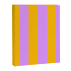 Sunny yellow and purple stripes Canvas Print Gallery Image 8