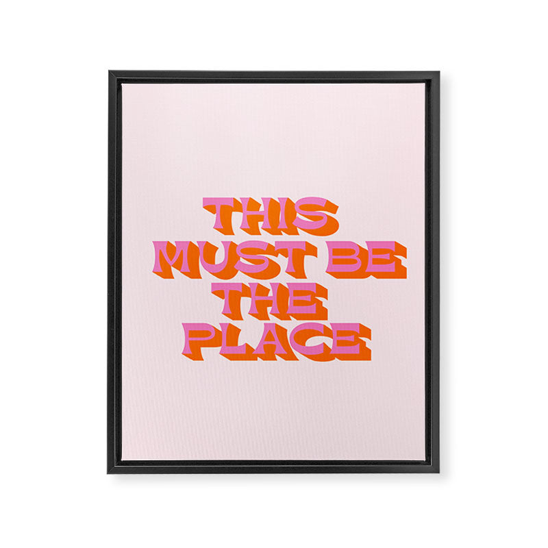 This must be the place Framed Canvas Print Gallery Image 3