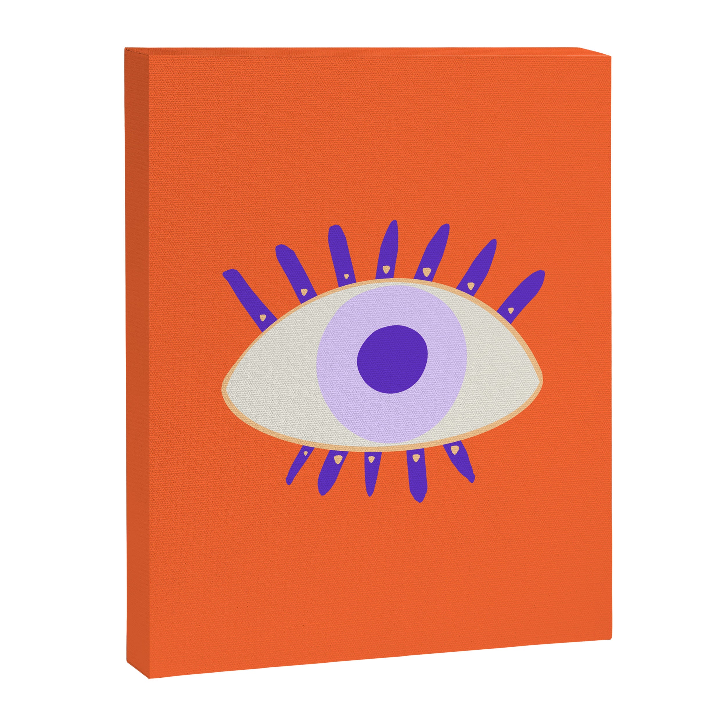 Very peri evil eyes  Canvas Print Gallery Image 8
