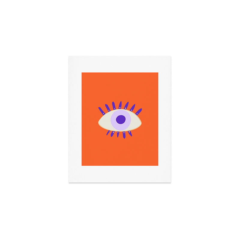 Very peri evil eyes  Art Print Gallery Image 1