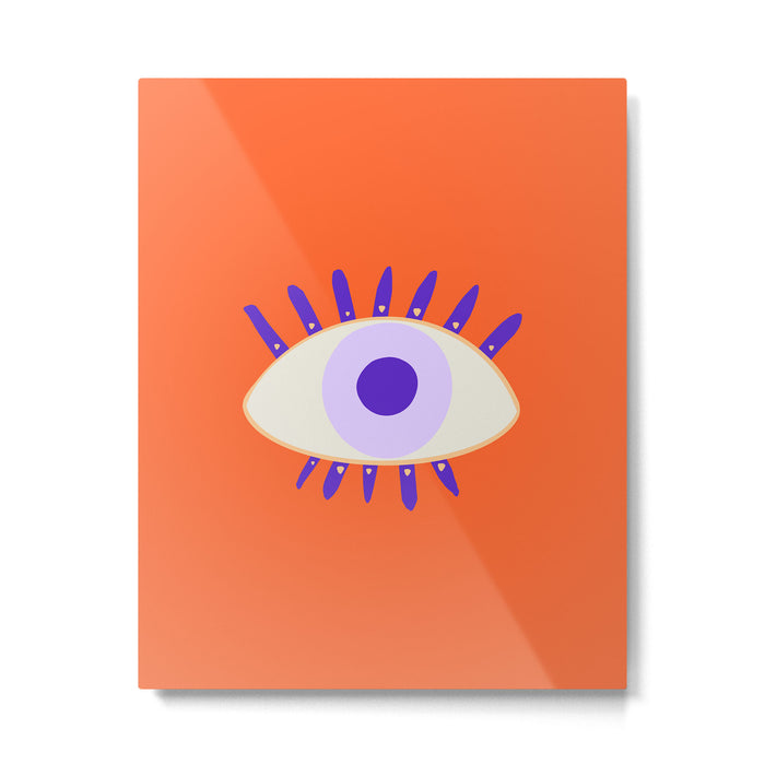 Very peri evil eyes  Metal Print Gallery Image 1