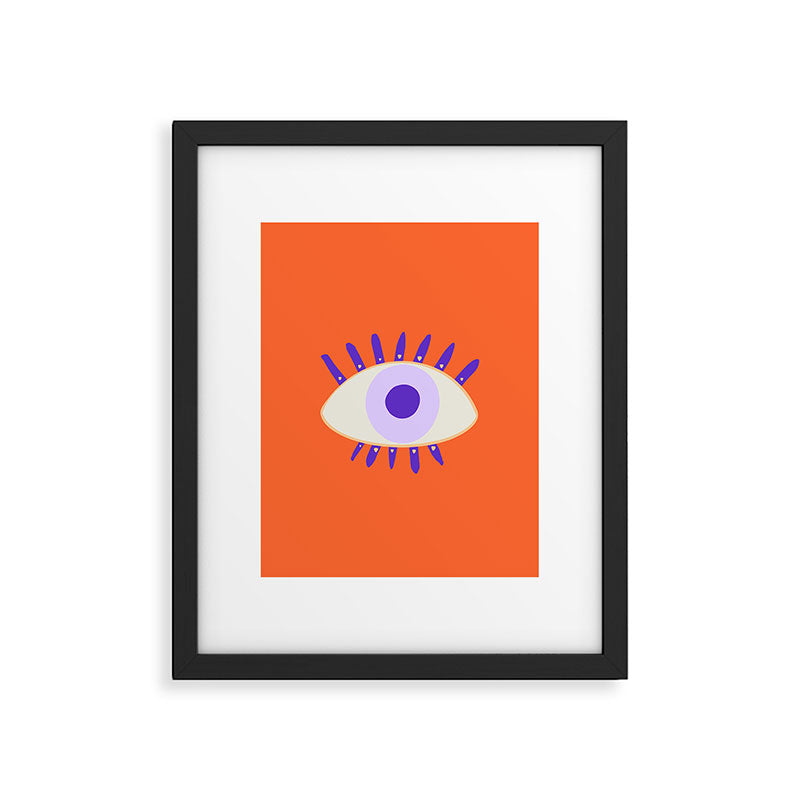 Very peri evil eyes  Framed Art Print Gallery Image 6