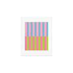 Vibrant color block pattern Art Print Gallery Image 1