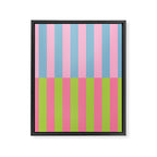 Vibrant color block pattern Framed Canvas Print Gallery Image 8
