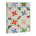 Vibrant  Colorful Star Quilt Pattern Canvas Print Gallery Image 8
