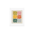 Vibrant Floral Quilt Pattern Art Print Gallery Image 1