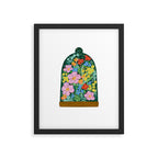 Vibrant Floral Terrarium Illustration Framed Art Print Gallery Image 5