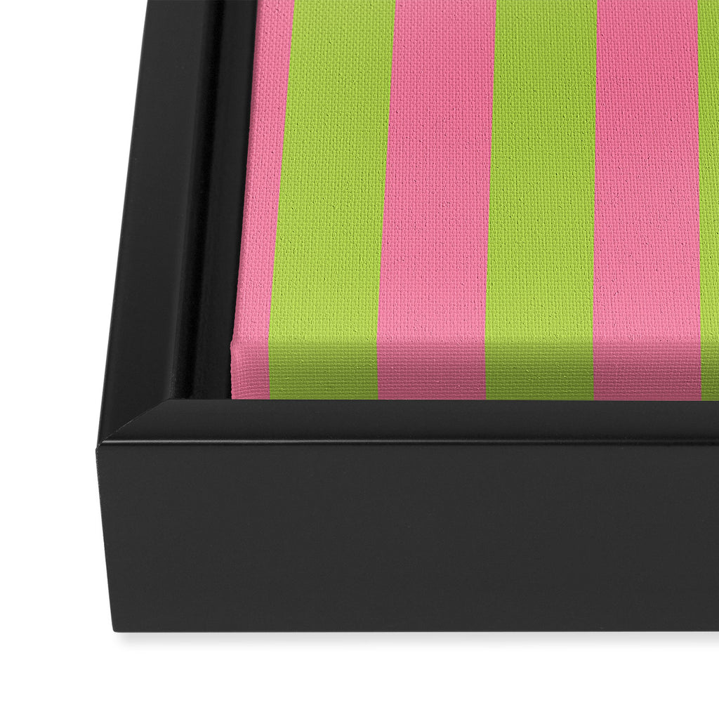 Vibrant Stripe Design: Modern Colorful Pattern for Dynamic Visuals Framed Canvas Print Gallery Image 3