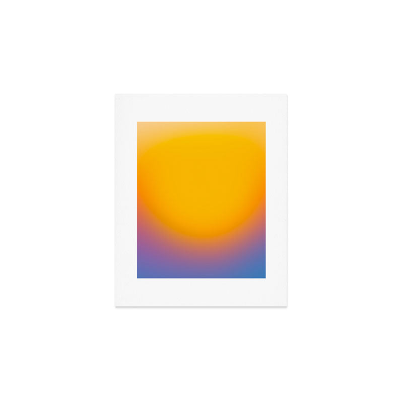 Vibrant yellow sunset Art Print Gallery Image 1